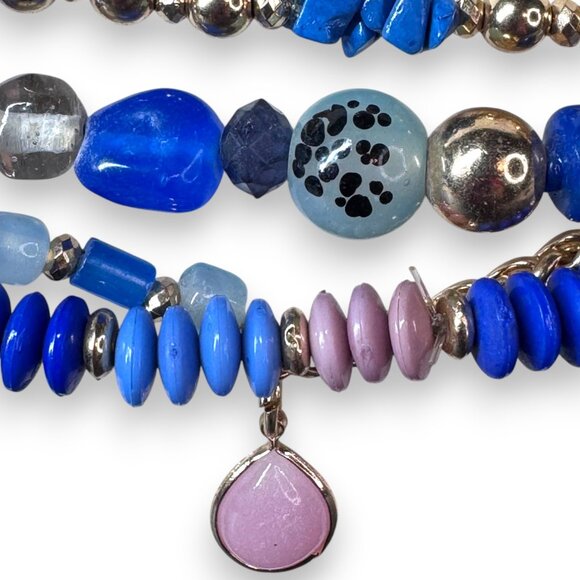 Myra Bag Handcrafted "Vintage Elegance" 4 Stacked Bracelet - New - Picture 4 of 4